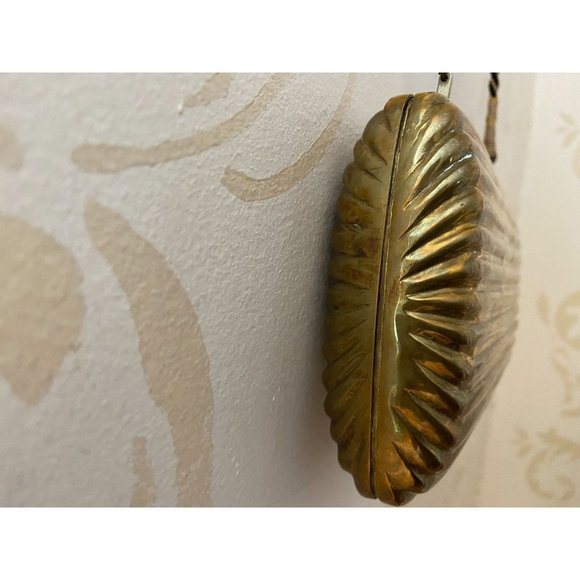 Vintage Solid Brass Dinner Gorgeous Handbag Bag - Picture 5 of 7